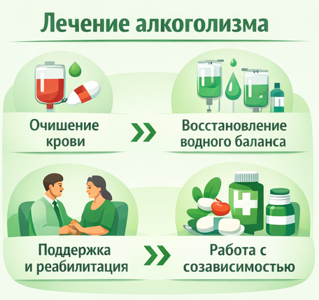 лечение алкоголизма в Калязине этапы